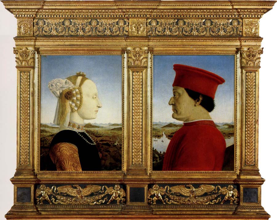 Portrait of the Duke and Duchess of Montefeltro